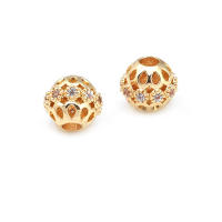 Cuentas de Espaciador de Barril de Brass Dorado de 18K Accesorios de Joyería DIY para Mujeres - details 49