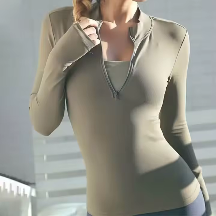 Mujer, top y mujer, gimnasio we, traje de manga larga - 1