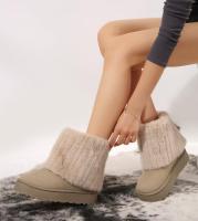 Botas de Moda y Protección para Mujer Cuero Impermeable, Punta Redonda, Tacón de Plataforma, Zapatos Deslizantes con Suela Gruesa - details 7