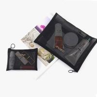 Bolsa negra con cremallera de gran capacidad, bolsa de lavado transparente, estuches de cosméticos, bolsas de cosméticos de malla, bolsa de aseo, bolsas de maquillaje - details 13
