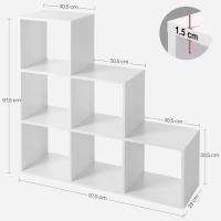 Estantería de Escalera con 6 Cajas Independiente, Para Oficina, Salón - details 4