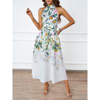 2025 Verano Europa Y Los Estados Unidos Las Mujeres Nueva Moda Cuello De Impresión De La Cintura Delgado Vestido Femenino - details 14