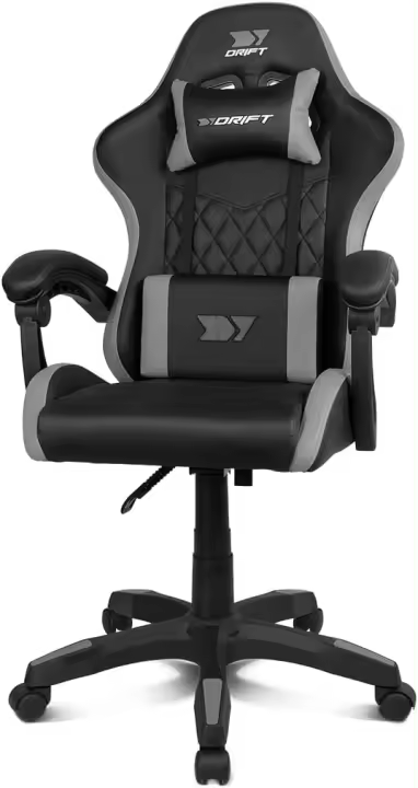 Silla Gaming Profesional, Polipiel, reposabrazos Acolchados, pistón Clase 3, Base Nylon Reforzada, Asiento basculante, Altura Regulable, cojín Lumbar y Cervical, Color Negro/Rosa - 1