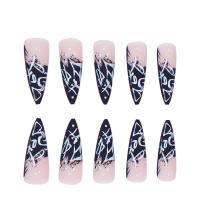 Uñas postizas de cobertura total, 24 piezas, textura lisa no granulada, regalo perfecto para esposa y hermana - details 2