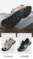 Sandalias de Cuero de Vaca de Primera Calidad Tamaño Grande Ideal para Montañismo, Viajes al Aire Libre, Ocio de Verano para Hombres Estilo de Bolsa de Cabeza - details 9