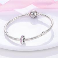 Encanto de Cuentas de Plata de Ley S925 100% Originales para Mujer Joyería DIY Material Principal de Zirconio Pulsera Ajuste de 3mm - details 12