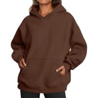Sudaderas con capucha para mujer, corte holgado con bolsillo gris, ropa de diseñador coreano de los años 2000 - details 13
