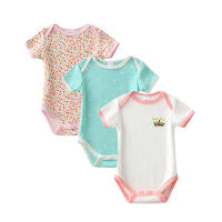 -Mono de manga corta de algodón para bebé, ropa bonita para recién nacido, 3 piezas, Verano - details 2