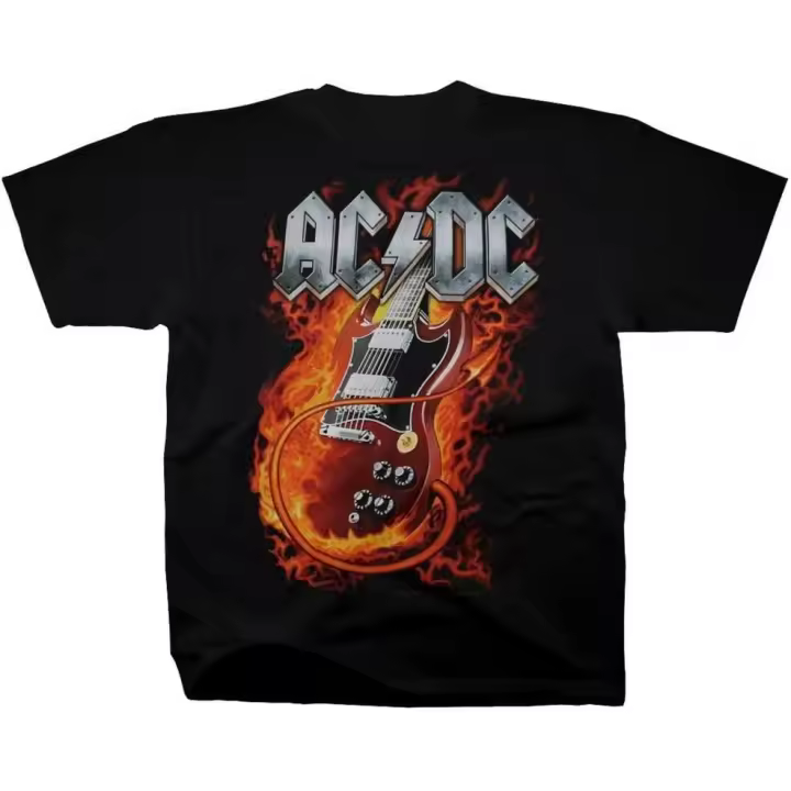 Camiseta Thunderstruck para hombre, color negro - 1
