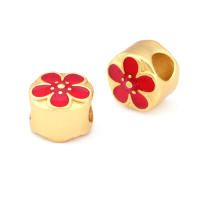 Pulseras de Brass Dorado Mate 4PCS Grande Agujero Abalorios para Hacer Joyas DIY - details 163