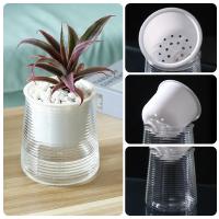 Maceta de autorriego para plantas hidropónicas, maceta de plástico, cuerda de algodón de doble capa, florero de riego automático, maceta suculenta - details 10