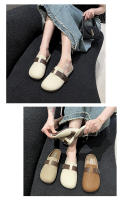 Zapatillas retro con bolsa en la cabeza y suela blanda, zapatos de moda de primavera, nuevos zapatos casuales y versátiles para mujer con suela plana y medio arrastre. - details 8