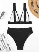 Bikini unicolor para mujer, traje de baño Sexy, conjunto de Bikini con Push-up, traje de baño brasileño, ropa de playa para verano - details 22