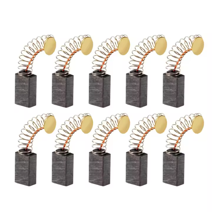 Cepillos de carbono de Motor, piezas de repuesto de herramienta eléctrica Universal para LIJADORA Orbital amoladora angular, 13mm x 8mm x 5mm, 5 pares - 1