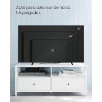 Mueble de TV Industrial 65 Pulgadas, 3 Cajones, Acero, Marrón Rústico y Negro - details 23