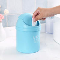 Cestas de basura con tapa para escritorio, contenedor de basura ligero para cocina, baño y dormitorio - details 1