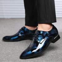 Zapatos Oxford con Patrón Floral para Hombres, calzado Formal con Cordones, Planos, Fiesta de Negocios - details 2