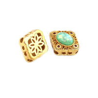 Pulseras de Cuentas Nepalesas Vintage Estilo 5PCS Brasso Dorado Mate Accesorios DIY para Hacer Joyería - details 39
