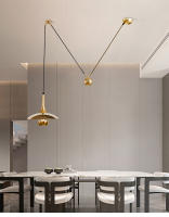 LEFAN-Lámpara de araña telescópica con polea, candelabro de elevación ajustable, diseño de personalidad para restaurante, Bauhaus Cafe - details 4