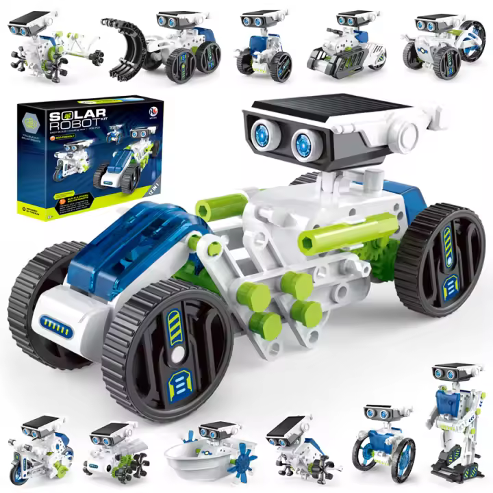 12 in 1 Science Experiment Solar Robot Toy DIY Building Powered Learning Tool Education Robots Technological Gadgets Kit for Kid - 1