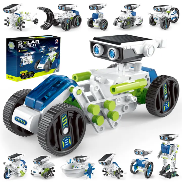 12 in 1 Science Experiment Solar Robot Toy DIY Building Powered Learning Tool Education Robots Technological Gadgets Kit for Kid - 1