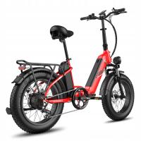 Discos mecánicos, pantalla LCD a color, motor de 860W, batería de 48V 20.8AH, suspensión delantera, alcance de 96-115km, neumático inflable de 20*4.0 pulgadas, rojo - details 10