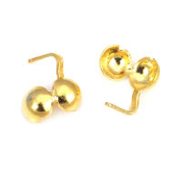 8x4MM 9x4MM 11x5MM Cierre de latón color oro de 18K con alambre y rosca para joyería, collares, pulseras, accesorios y fijaciones - details 46