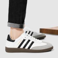 Zapatos de suela gruesa para hombre, zapatillas deportivas cómodas a la moda, informales, de cuero genuino, color blanco, estación europea, novedad de 2024 - details 5