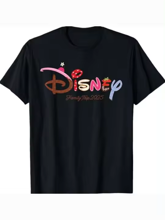 Camiseta Sweet Treat Hearts Family Trip Vacation Matching 2025, regalo para papá, manga corta con cuello redondo suave y cómoda, 230g - 1