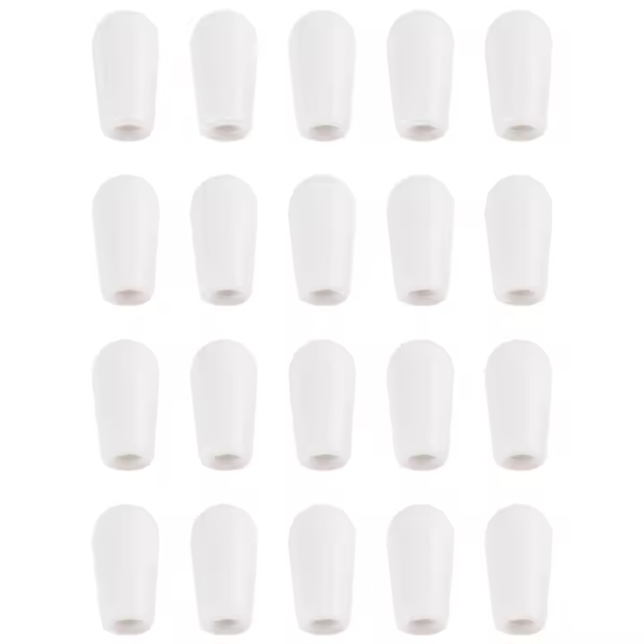 Interruptor de palanca de 3 vías para guitarra, perillas de Punta métrica de 20 piezas blanca, M3.5/M4 - 1