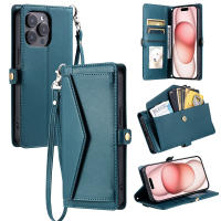 Funda tipo billetera de cuero con cremallera para Samsung, A06 bolso cruzado para Samsung, A13, A14, A15, A16, A23, A24, A25, A33, A34, A35, A53, A54, A55, M55, M13 - details 24