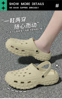 Zapatos con agujeros de coco para hombre, novedad de verano, deportes de conducción al aire libre, sandalias antideslizantes gruesas resistentes a los olores para el hogar - details 8