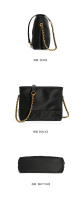 Bolso de cadena de rombo negro, bolso cuadrado pequeño y versátil, bolso de hombro premium portátil, nuevo modelo de mensajero de gran capacidad. - details 18