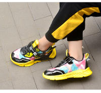 Zapatillas de correr de marca para niños y niñas, zapatos de baloncesto transpirables, zapatillas deportivas de suela gruesa antideslizantes - details 12
