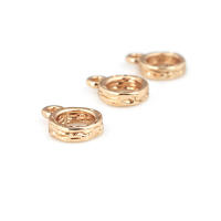 Círculo redondo de latón de Color dorado de 18K, pulseras con agujeros grandes, collares de cuentas, colgantes, conectores, suministros para fabricación de joyas - details 46
