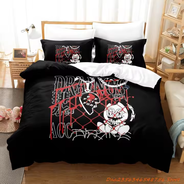 Juego de Ropa de Cama DMN 2023 Tamaño Cama Sencilla, Plena, Rey Cubierta de Edredón, Sábana - 1
