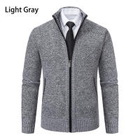 Chaqueta Deportiva Casual Para Hombre De Otoño E Invierno Nueva JERSEY Color Sólido Cuello Erguido Abrazadera De Poliéster Con Cierre De Cremallera - details 22