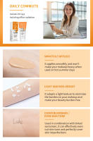 Protector solar teñido con vitamina C con SPF 40 Protector solar mineral hidratante con óxido de zinc y titanio Protección UV Dióxido Brillo saludable - details 4