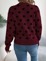 Suéter con capucha de manga larga tejido a la moda para mujer Otoño/Invierno 2024 con color a Do - details 6