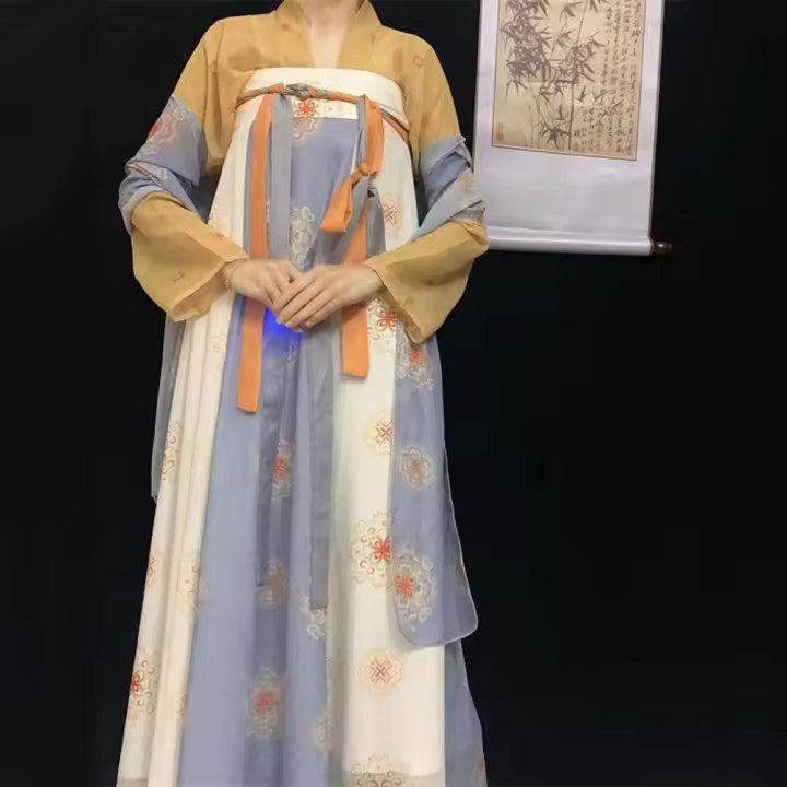 Disfraces de escenario, falda Hanfu china, vestido de Cosplay de actuación, bordado de flores, vestido antiguo chino, princesa de hadas Orientales - 1