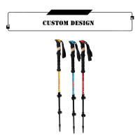 Muleta telescópica de carbono de alta calidad, bastones nórdicos, bastón para caminar, Alpenstock, Trekking - details 2