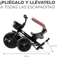 Bicicleta Plegable para Niños Triciclo Evolutivo sin Pedales 9 Meses de Uso 25kg Rosa - details 2