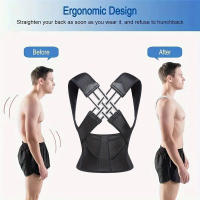Corrector De Postura Cinturón De Apoyo Completo Ajustable Para Hombres Y Mujeres Mejora La Postura De Hombros Y Espalda - details 4