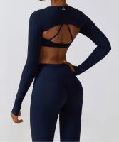 ALO yoga outfit deportivo manga larga chal yoga ropa mujer desnudo look delgado ropa de fitness top bata para correr - details 9