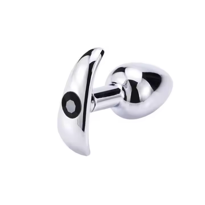Empaquetado privado Base de ancla de metal sexy Juguete para parejas de adultos al aire libre de acero inoxidable Entrenador de tapón anal para hombre Masturbador anal para adultos - 1