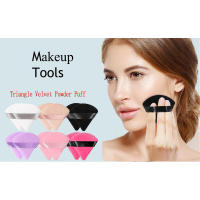 12 esponjas triangulares de terciopelo para cara, ojos, contorno, sombra, base, herramienta de maquillaje cosmético - details 0