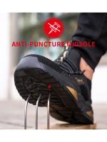 Zapatos de Trabajo para Hombres con Punta de Acero a Prueba de Golpes y Anti-perforación Transpirables Cómodos con Suela Suave Zapatos de Seguridad Protectoros para Hombres Hechos en China - details 6