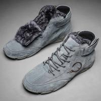 Zapatillas de deporte para hombre, botas cortas de felpa para deportes de senderismo al aire libre, zapatos informales de fondo suave para hombre, zapatos cómodos de marca originales - details 27