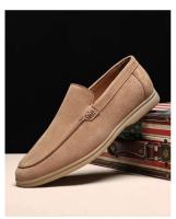 Zapatos de conducción informales transpirables de corte bajo de cuero, zapatos de vestir redondos - details 5
