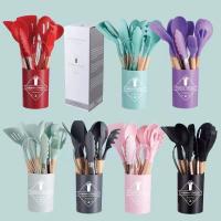 Juego de Utensilios de Cocina de Silicona Resistente y Antideslizante 11 Piezas Completas con Soporte de Acero Inoxidable Incluye Espatula y Cuchara de Almacenamiento - details 13